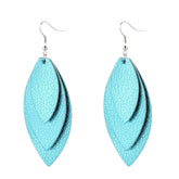 BoheAmian 3 Layer Leaf Earrings